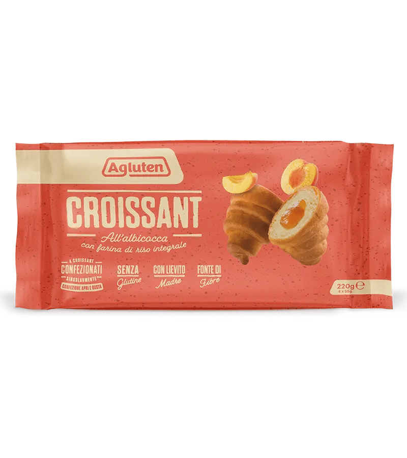 Croissant mit Aprikosenfüllung 220 g (4 x 55 g) Agluten