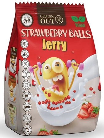 Gluten Out Jerry Strawberry Balls 375g