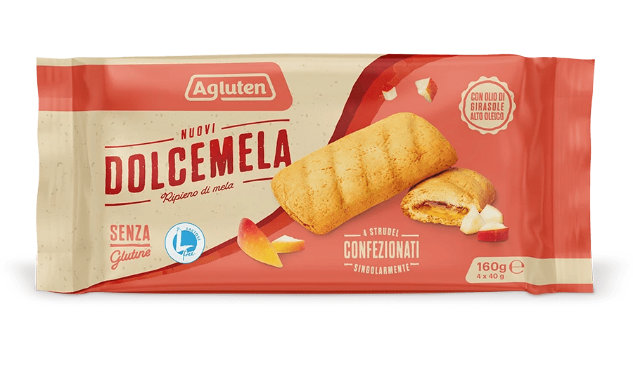 Glutenfreier Apfel-Mürbeteig-Snack 160g (4x40g)