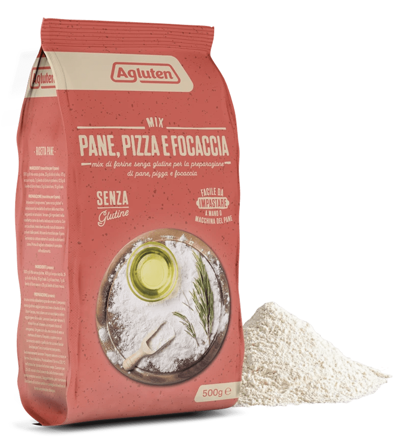 Mischbrot, Pizza und Focaccia Mehlmischung 500g Agluten
