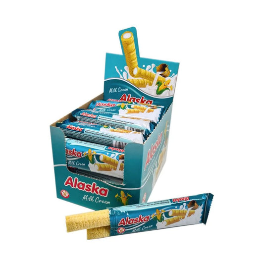 24 x Maisröllchen- Milchcreme glutenfrei 24x 18 g ALASKA