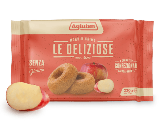Apfel-Donuts mit Rosinen (4 x 55 g) Agluten
