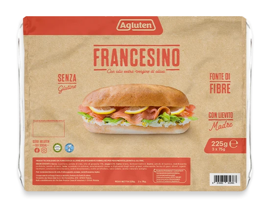 Französisches Baguette in praktischen Einzelportionen 225 g (3 x 75 g) Agluten
