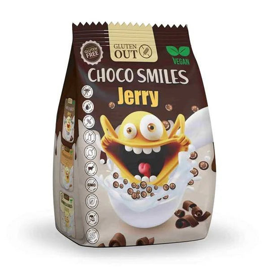 Gluten Out Jerry Choco Smiles 375g