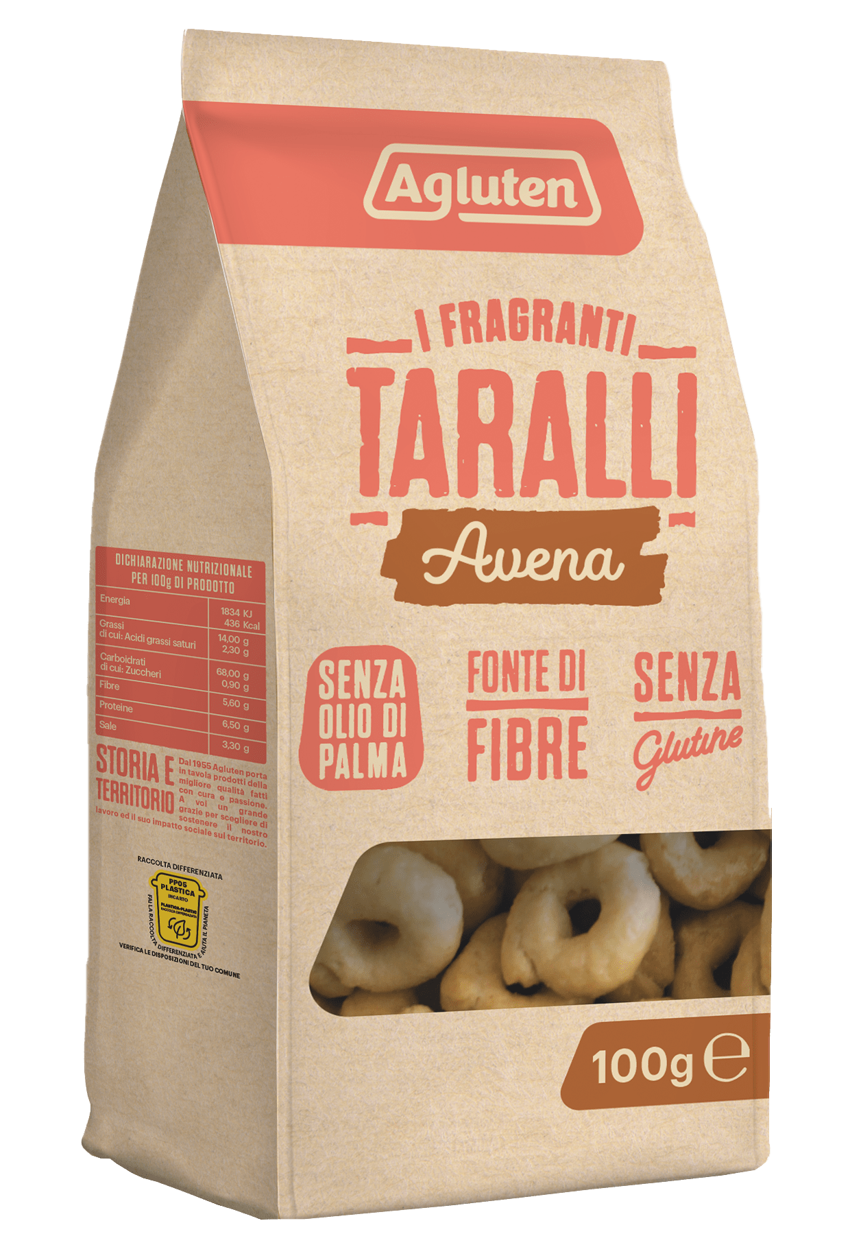 Haferflocken-Tarallini 100g Agluten