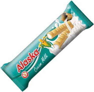 Maisröllchen- Milchcreme glutenfrei 18 g ALASKA
