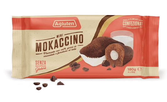 Mini Mocha Kaffeekuchen mit Milchfüllung, glutenfrei. 180 g (4 x 45 g)