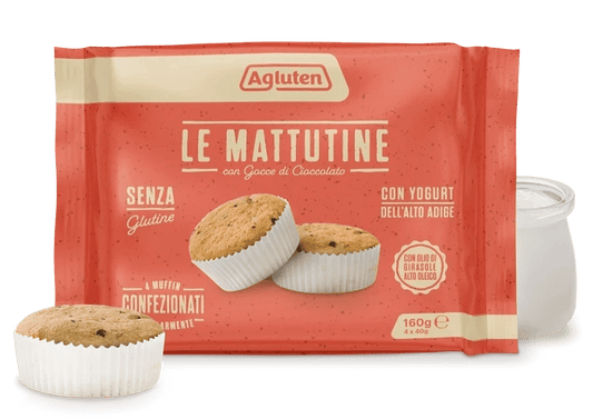 Muffins mit Schokoladenstückchen (4 x 40 g) Agluten