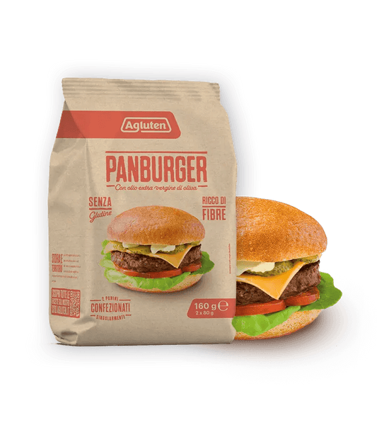 Panburger Klassisches Hamburgerbrötchen 160 g (2 x 80 g) Agluten