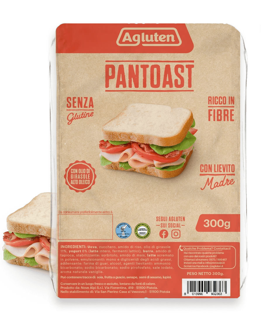 Toast -Glutenfreies Weißbrot. 300g Agluten