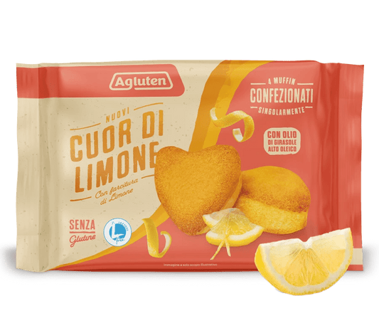 Zitronenherz Herzförmige Snacks mit Zitronenfüllung, glutenfrei. 150 g (4 x 37,5 g)